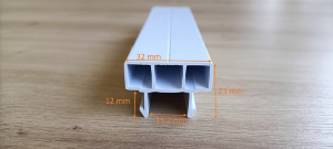 Clip Planche Rainuré PVC Blanc 32 mm/ml