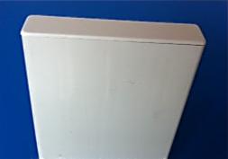 Embout Plat PVC Blanc Lisse 130 mm