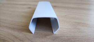 Clip Poteau Mouluré PVC Blanc 96x96 mm/ml