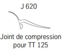 Joint de compression de faitière J620