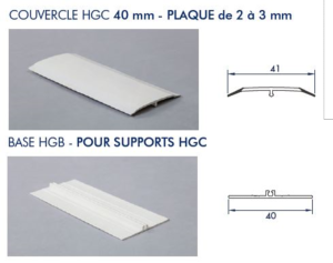 PROFIL H Blanc clipsable 2/3 mm L=3 ml