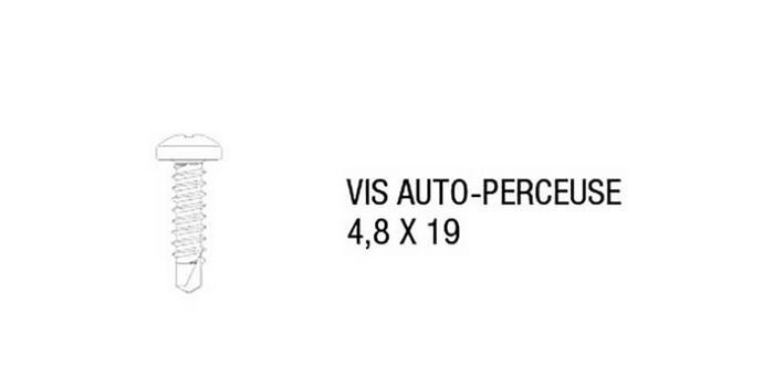 40 vis auto perceuse blanc