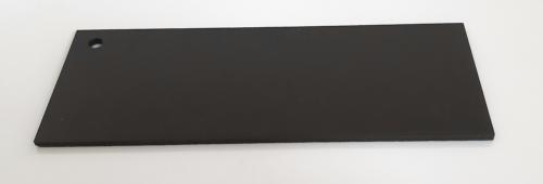 Forex Tapis en PVC rigide Noir 10 mm 100 x 100mm Noir