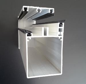 Kit porteur alu 16/32 mm blanc capot+joint+equerre 4ml