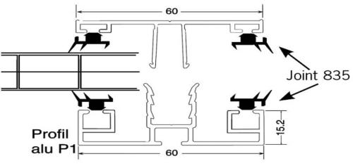 PROFILS NON PORTEUR POUR PLAQUE DE 16 MM