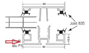 Profil jonction Brut PL 10-16/3ml