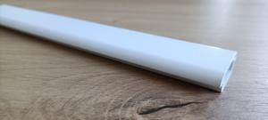 Clip Arrondi PVC Blanc Traverse 85x32 mm/ml