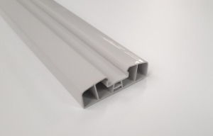 Barre Volet PVC Gris Clair 80 mm/ml