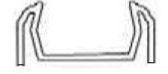Poteau Droit Appli PVC Blanc 22x50 mm/ml