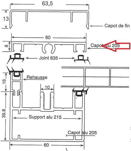 Capot Alu Blanc 