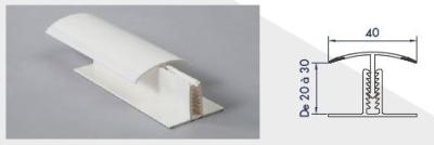 PROFIL H Blanc clipsable 20/30mm L=3m