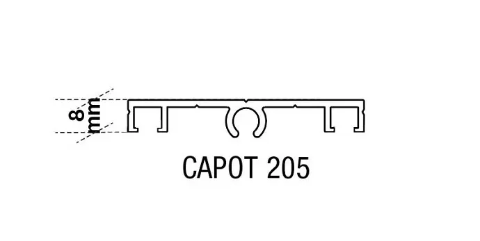 Image du produit CAPOT 205 BLANC 7ml de Polydis Plastiques - 1