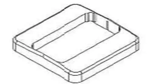 Image du produit COLLERETTE POTEAU DROIT 96X50 MM de Polydis Plastiques - 1