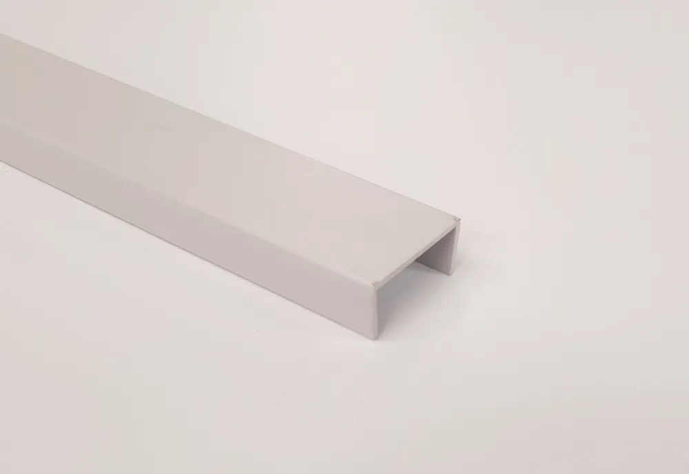 Image du produit PROFIL U PVC GRIS CLAIR 27X12 MM /ml de Polydis Plastiques - 1