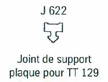 Image du produit JOINT SERRAGE INFERIEUR J622 2x25ml de Polydis Plastiques - 1