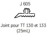 Image du produit JOINT SERRAGE SUPERIEUR J605 2x25ml de Polydis Plastiques - 1