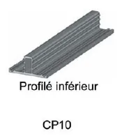 Image du produit PROFIL INFERIEUR CP10 de Polydis Plastiques - 1