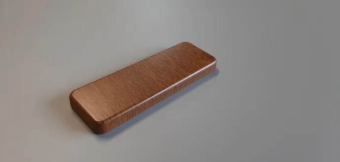 Image du produit CHAPEAU PLAT CHENE DORE LISSE 80 MM de Polydis Plastiques - 1