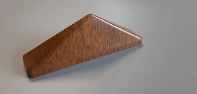 Image du produit CHAPEAU POINTU CHENE DORE LISSE 130 MM de Polydis Plastiques - 1