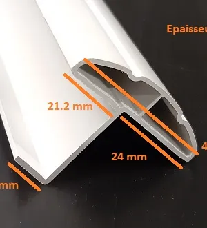 Image du produitBATTUE PVC BLANC /ml de Polydis Plastiques - 3