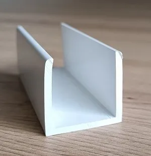 Image du produitProfil U PVC BLANC 26 MM /ml de Polydis Plastiques - 2