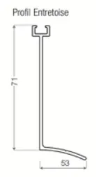 Image du produit ENTRETOISE GRIS 7ml de Polydis Plastiques