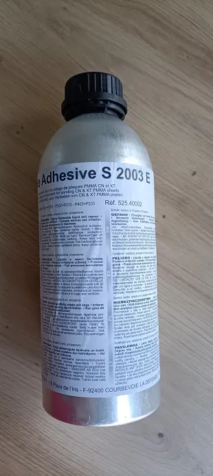 Image du produit COLLE PMMA TRANSPARENTE EPAISSE 1kg de Polydis Plastiques