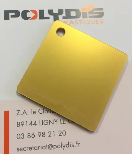 Image du produit PMMA COULE OR 500 x 500 x 3 MM de Polydis Plastiques