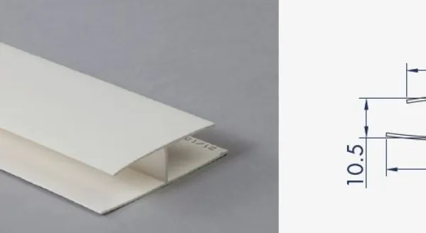 Image du produit PROFIL H INEGALE 10 MM 3ml de Polydis Plastiques