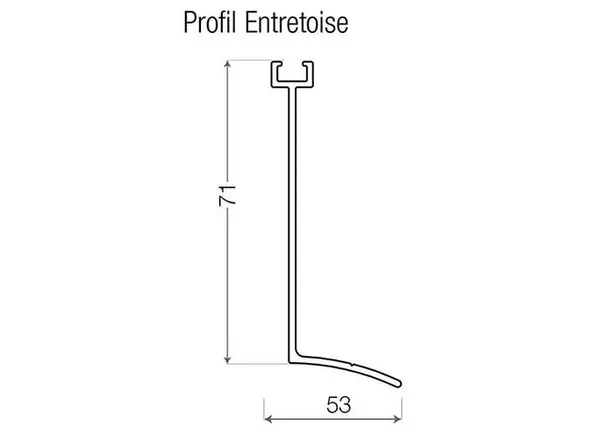 Image du produit ENTRETOISE BLANC 7ml de Polydis Plastiques