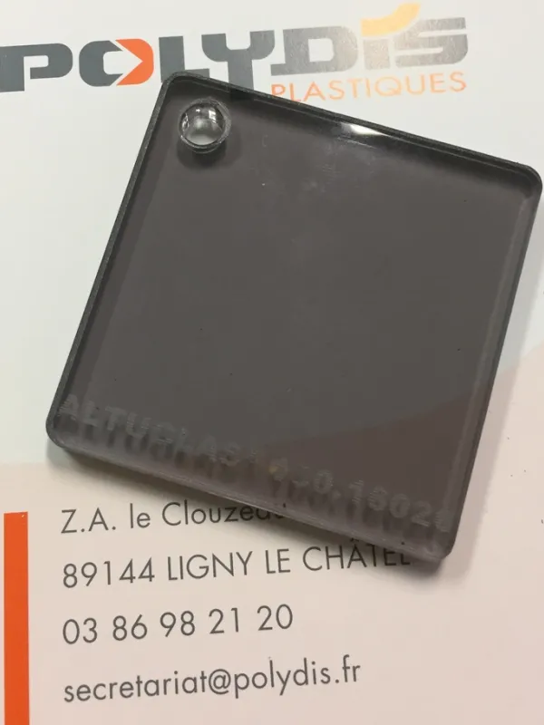 Image du produit PMMA COULE FUME GRIS de Polydis Plastiques