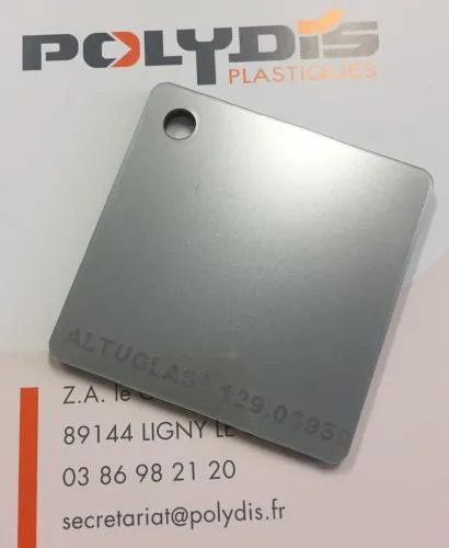 Image du produit PMMA COULE ACIER 1000 x 1000 x 3 MM de Polydis Plastiques