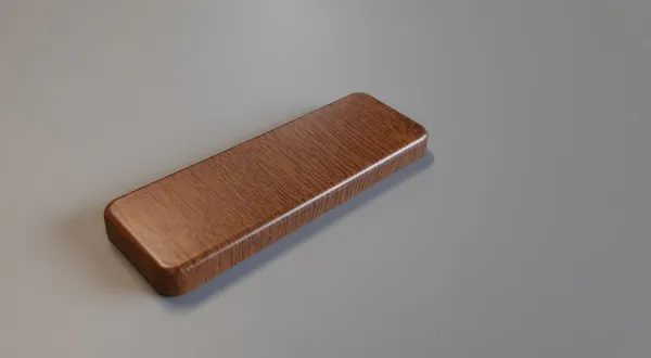 Image du produit CHAPEAU PLAT CHENE DORE LISSE 80 MM de Polydis Plastiques