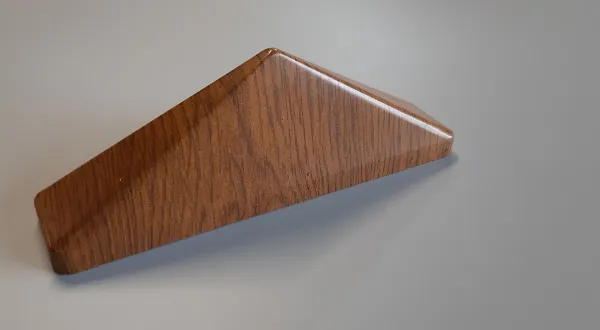 Image du produit CHAPEAU POINTU CHENE DORE LISSE 130 MM de Polydis Plastiques