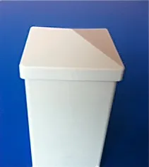 Image du produit CHAPEAU POTEAU BLANC 200 MM de Polydis Plastiques